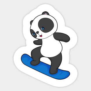 Panda Snowboard Winter sports Sticker